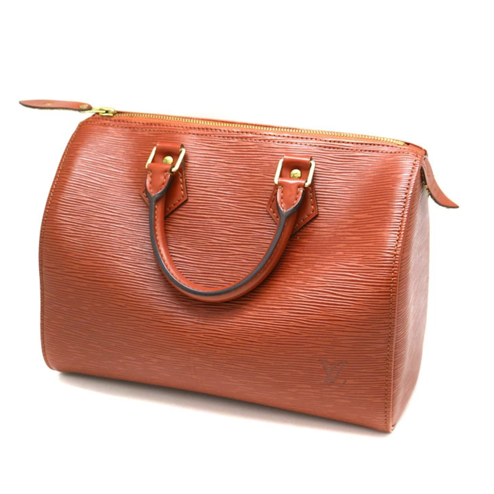 LOUIS VUITTON Speedy Epi Leather Kenya Brown Handbag Boston Bag